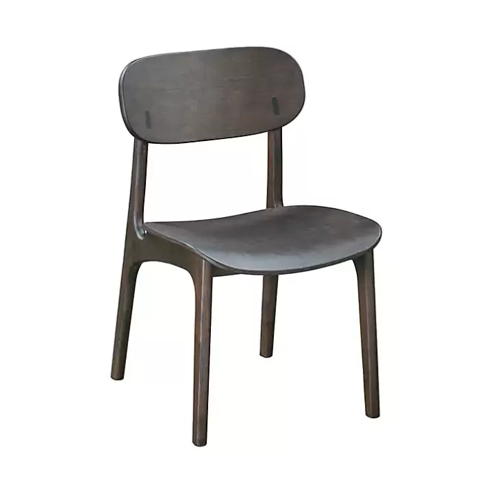 Discount Dark Mid-Century Modern Chairs, Set of 2 Dining Chairs