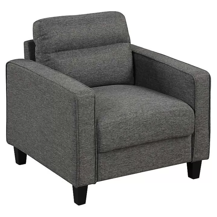 Cheap Dark Performance Fabric Danna Accent Chair Accent Chairs