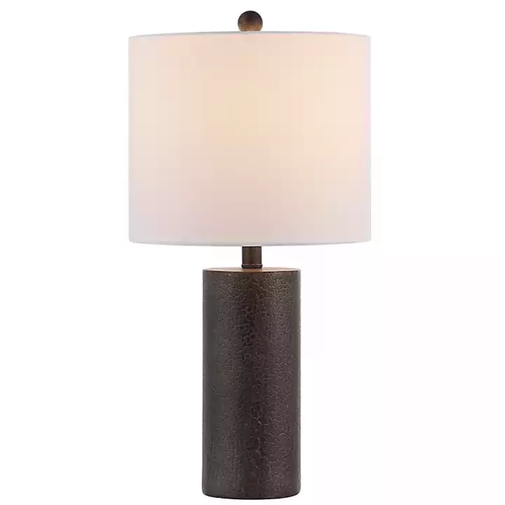 Fashion Dark Gray Textured Nori Table Lamp Table Lamps