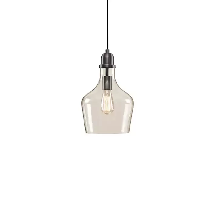 Clearance Dark Metal Glass Avalon Pendant Light Chandeliers & Pendant Lighting
