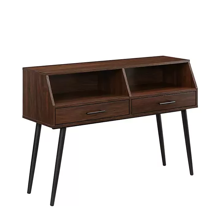 Online Dark Walnut 2-Drawer Henry Console Table Console Tables