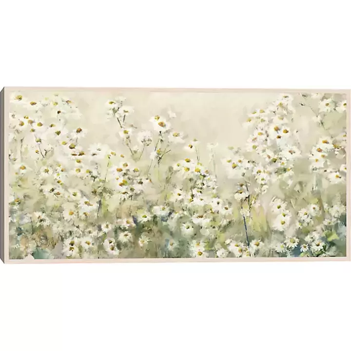 Cheap Daytime Daises Framed Canvas Art Print Canvas Art