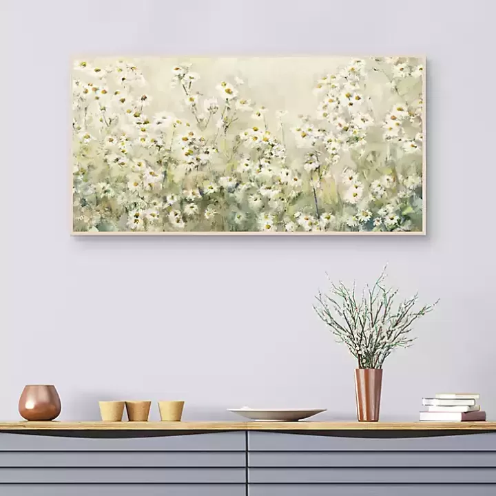Cheap Daytime Daises Framed Canvas Art Print Canvas Art