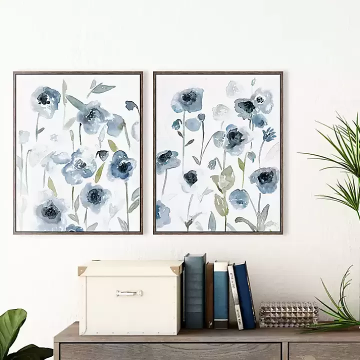 Clearance Deep in Blue I & II Canvas Art Prints, Set of 2 Canvas Art
