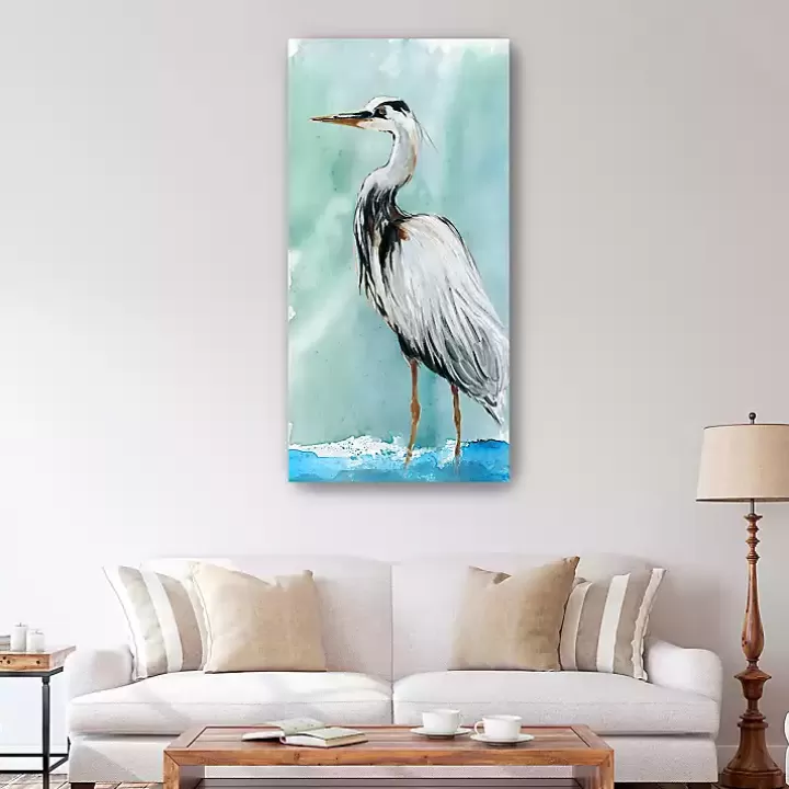 Cheap Delray Crane II Canvas Art Print Canvas Art