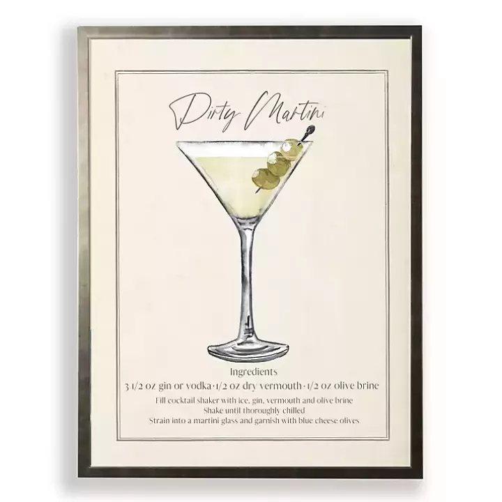 Sale Dirty Martini Framed Art Print Framed Art