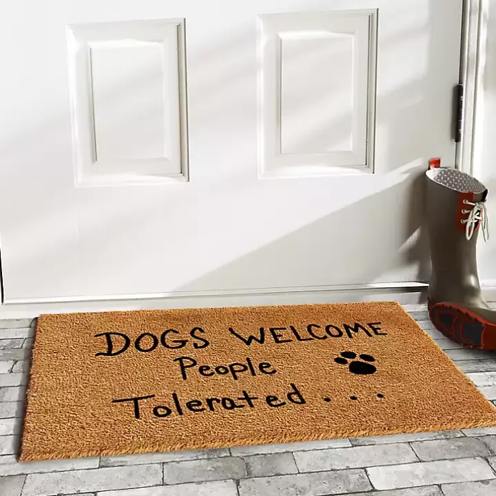 Fashion Dogs Welcome Coir Doormat Doormats