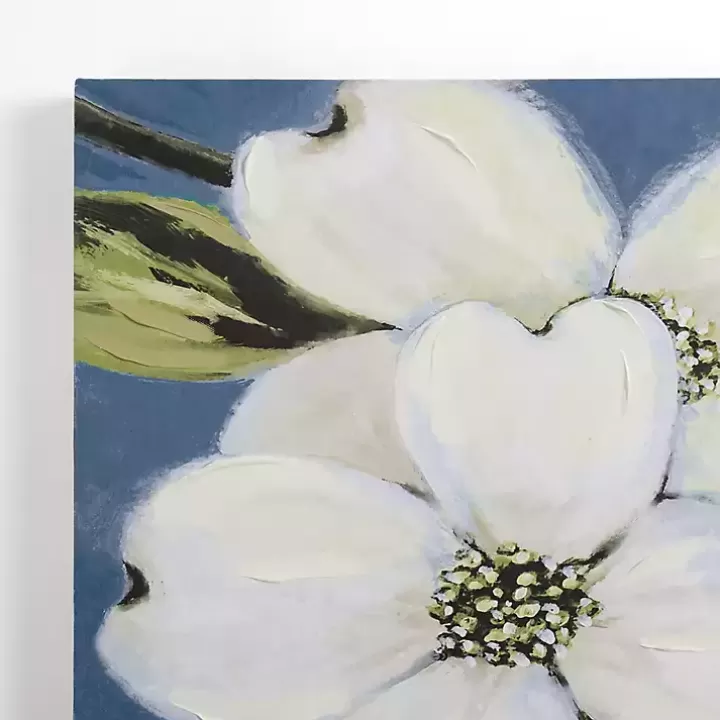Best Dogwood on Blue Canvas Art Print Canvas Art