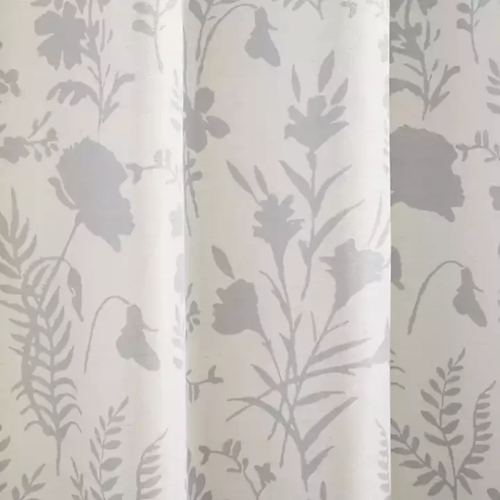 Sale Dove Gray Floral 2-pc. Curtain Panel Set, 96 in. Curtains & Drapes