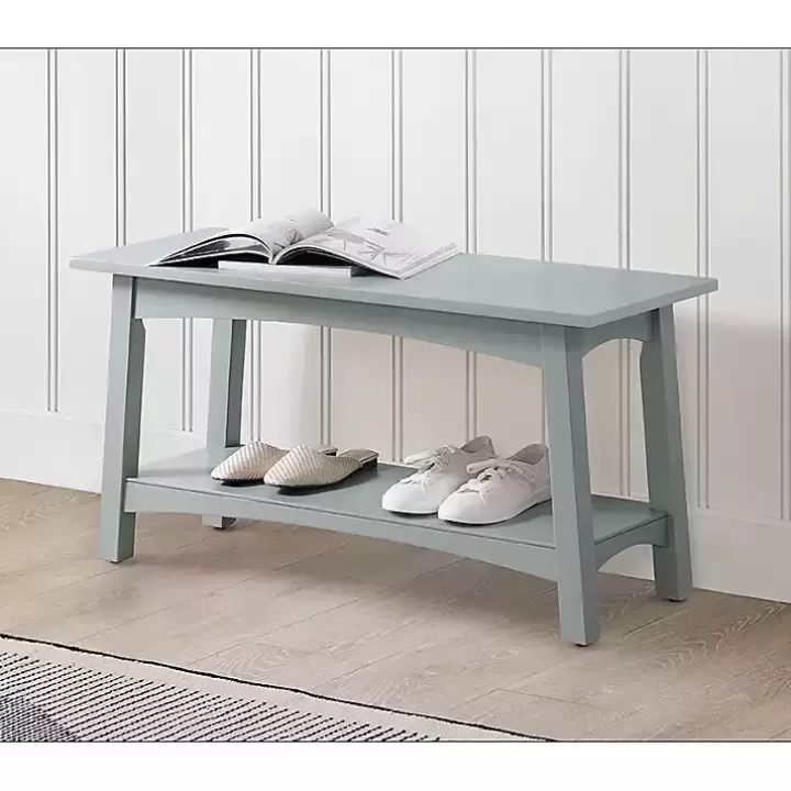 Discount Dove Rustic Farmhouse Wood Bench Benches & Ottomans