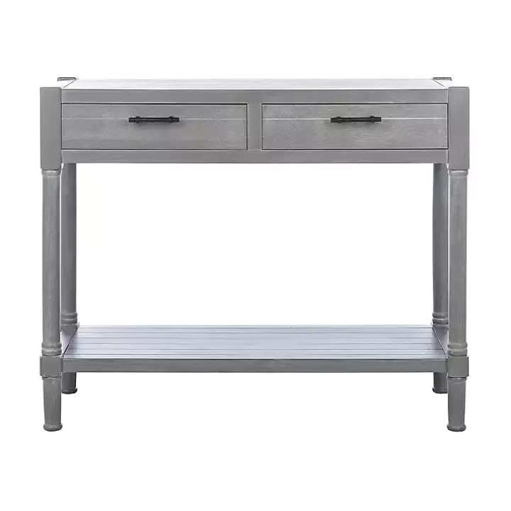 Outlet Dove Turned Leg Rustic Console Table Console Tables