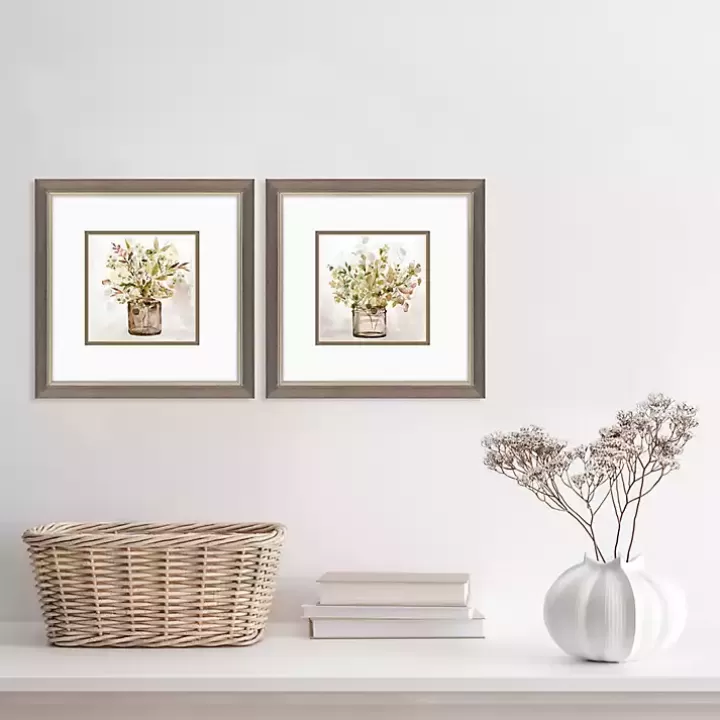 Shop Earthy Garden Framed Art Prints, Set of 2 Framed Art