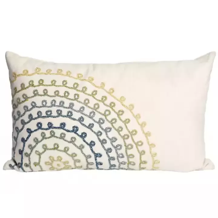 Cheap Earthy Lamontage Swirl Outdoor Lumbar Pillow Outdoor Cushions & Pillows