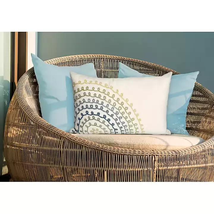 Cheap Earthy Lamontage Swirl Outdoor Lumbar Pillow Outdoor Cushions & Pillows