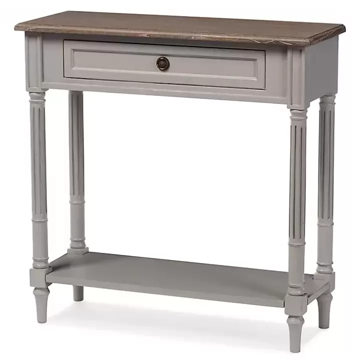 Clearance Edward Gray Mindi Wood Fluted Console Table Console Tables