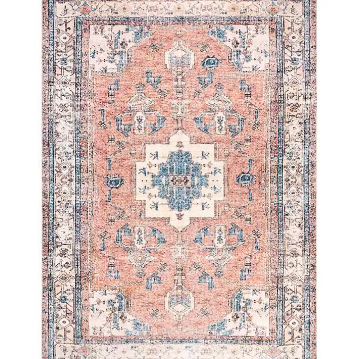 Outlet Eleanor Medallion Washable Area Rug, 4x6 Area Rugs