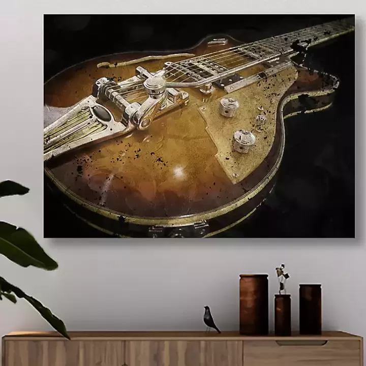 Discount Electric Guitar Canvas Art Print Canvas Art