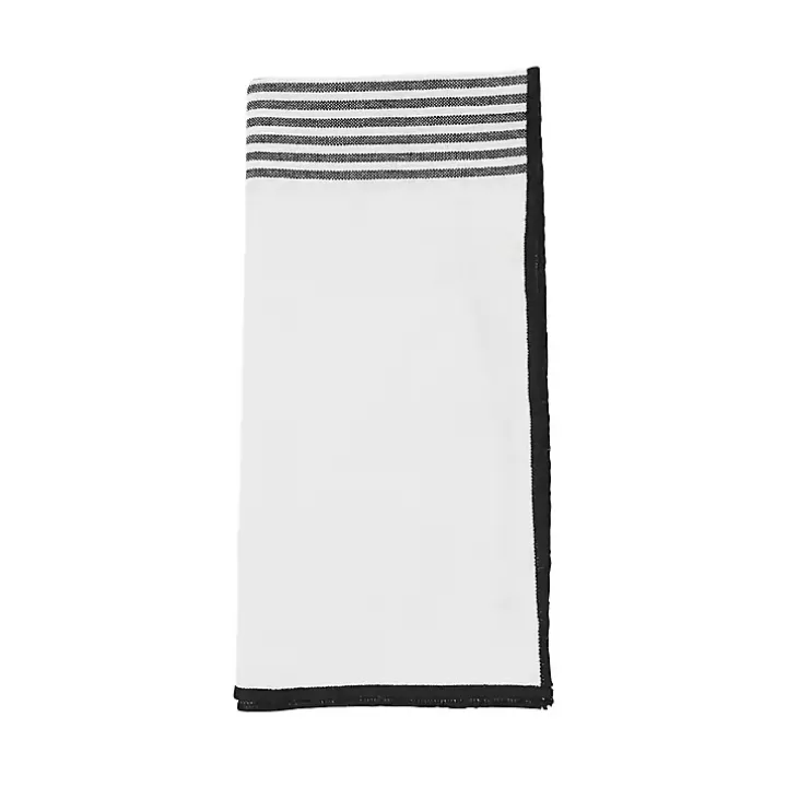 Cheap Elegant Stripe Napkins, Set of 4 Table Linens