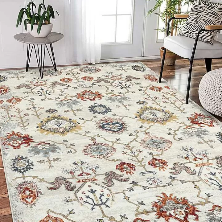 Outlet Elina Beige Area Rug, 7x9 Area Rugs