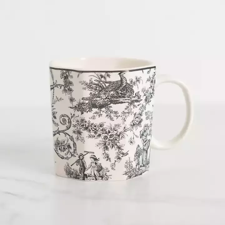 Fashion Emery Black Toile Mug Glassware & Drinkware