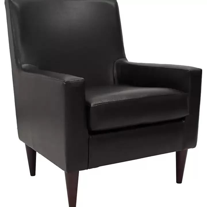 New Emma Faux Leather Accent Chair Accent Chairs