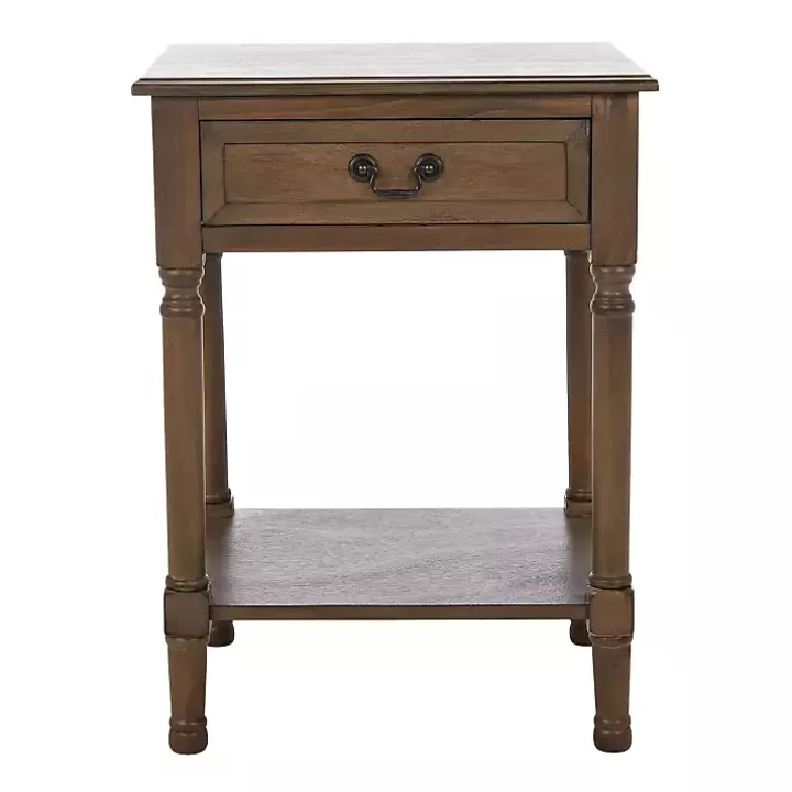 Outlet Emory Natural Single Drawer Accent Table Accent & End Tables