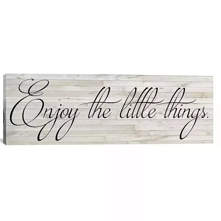 Best Sale Enjoy the Little Things Canvas Art Print, 36x12 Wall Quotes & Signs