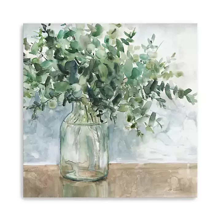 Clearance Eucalyptus Bouquet Giclee Canvas Print, 40x40 in. Canvas Art