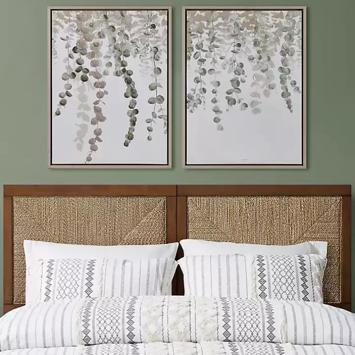 Clearance Eucalyptus Waterfall Canvas Art Prints, Set of 2 Canvas Art