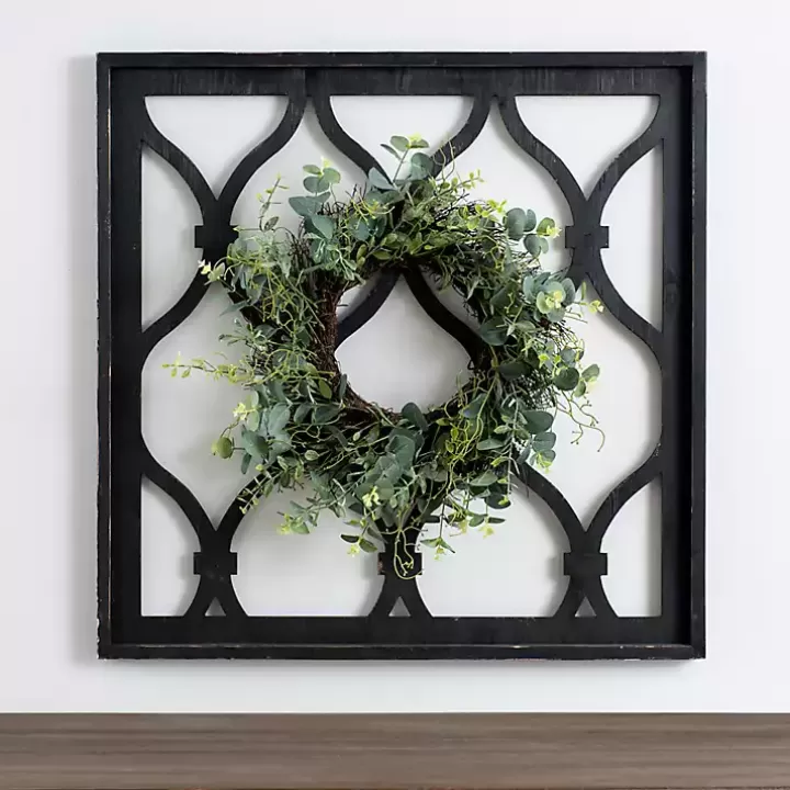 Cheap Eucalyptus Wreath Trellis Plaque Wall Plaques