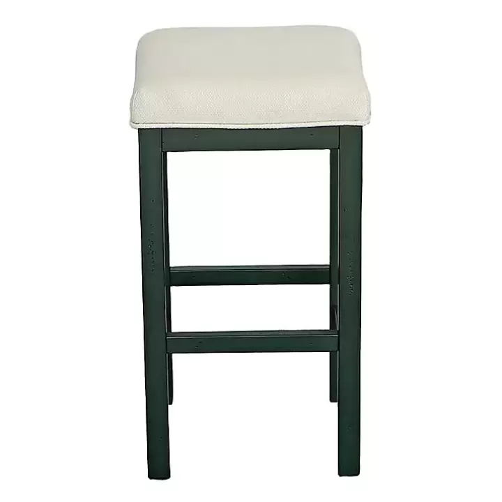 Best Sale Evergreen and White Counter Stools, Set of 2 Bar Stools & Counter Height Stools