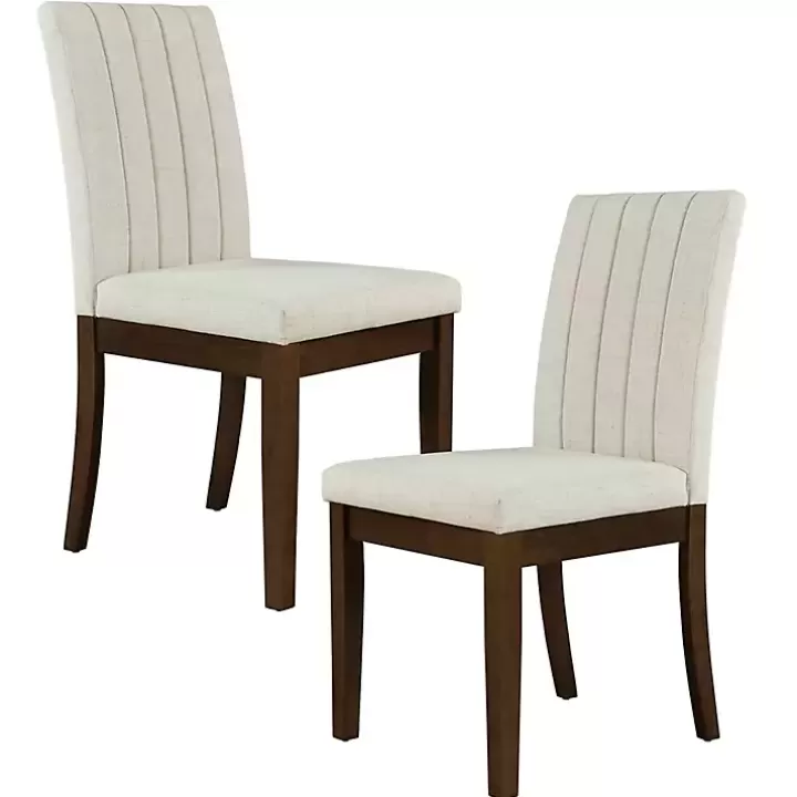 Store Everly Taupe Upholstered Dining Chairs, Set of 2 Dining Chairs