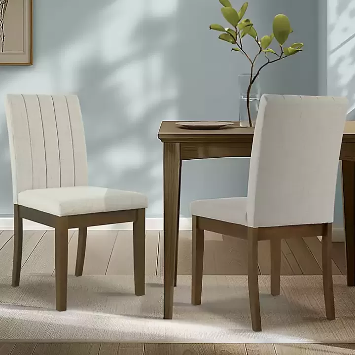 Store Everly Taupe Upholstered Dining Chairs, Set of 2 Dining Chairs