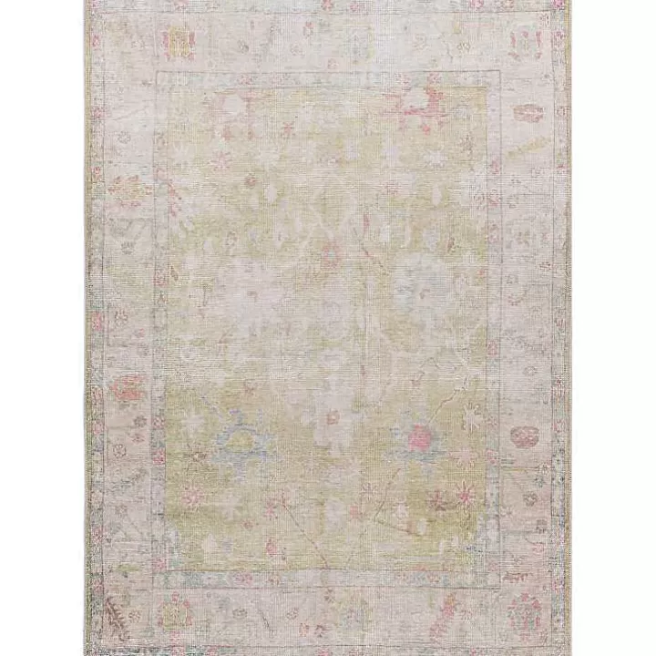 Store Faded Botanical Washable Area Rug, 6x9 Area Rugs