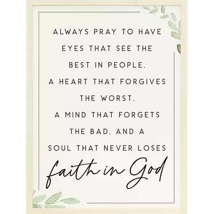 Sale Faith in God Wood Wall Plaque Wall Quotes & Signs