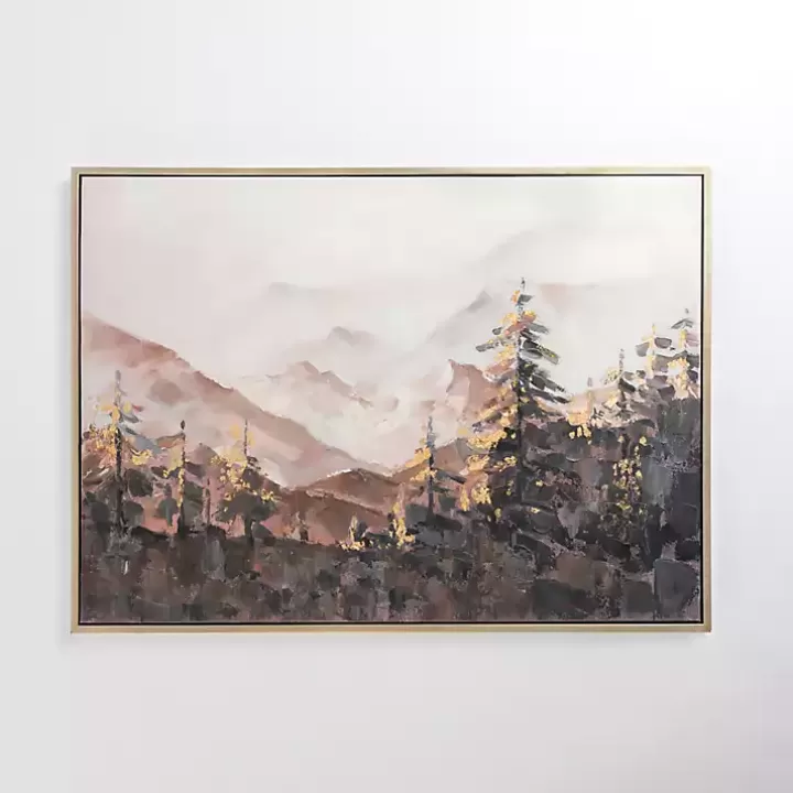 Best Sale Fall Mountain Scene Framed Canvas Art Print Canvas Art