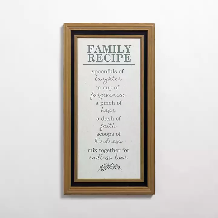 Cheap Family Recipe Framed Wall Plaque Wall Quotes & Signs