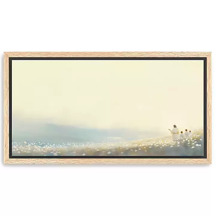 Cheap Far Green Hill Canvas Art Print, 22x42 Canvas Art
