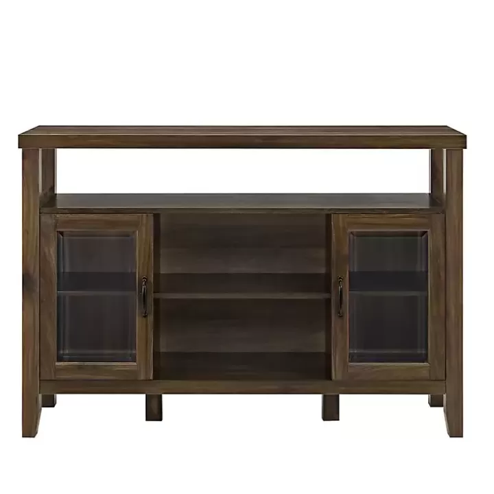 Store Farmhouse Highboy Dark Walnut TV Stand Tv Stands & Media Consoles