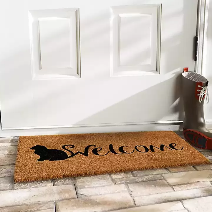 Clearance Feline Welcome Doormat Doormats