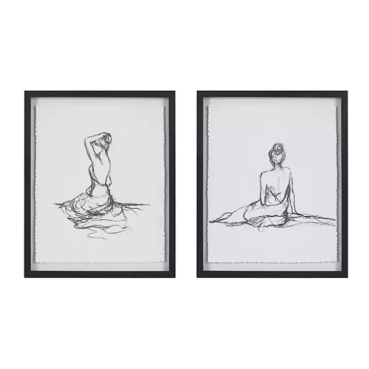 Best Sale Feminine Figures Framed Art Prints, Set of 2 Framed Art