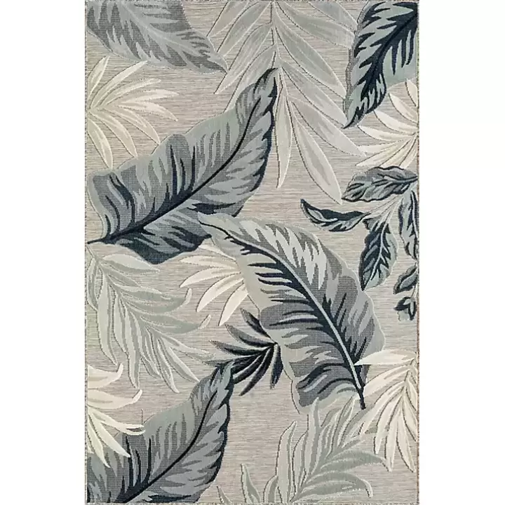 Sale Ferns and Palms Indoor/Outdoor Area Rug, 7x9 Outdoor Rugs