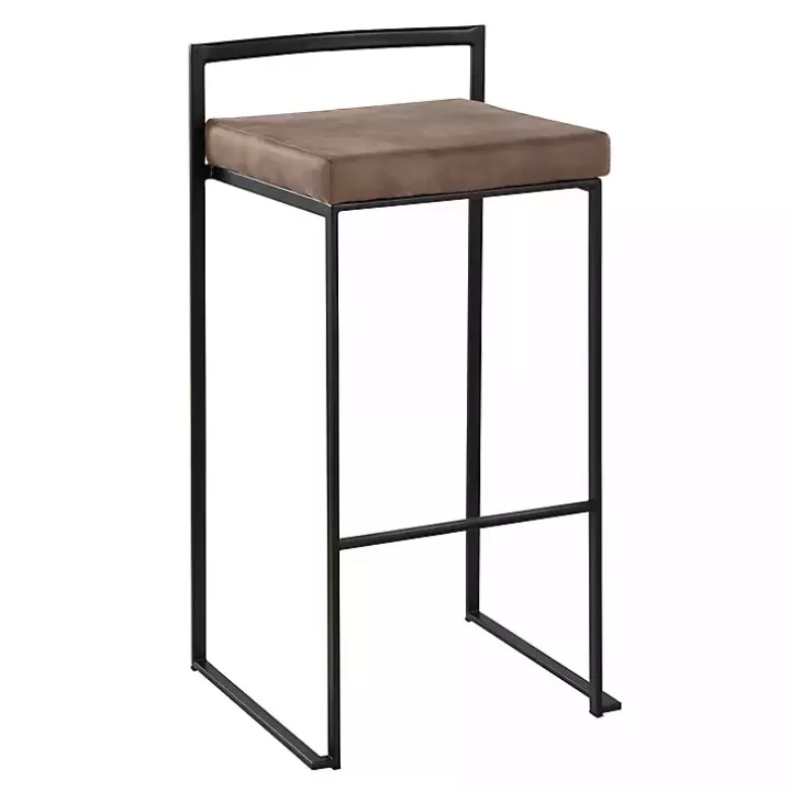 Sale Fiji Stackable Bar Stools, Set of 2 Bar Stools & Counter Height Stools