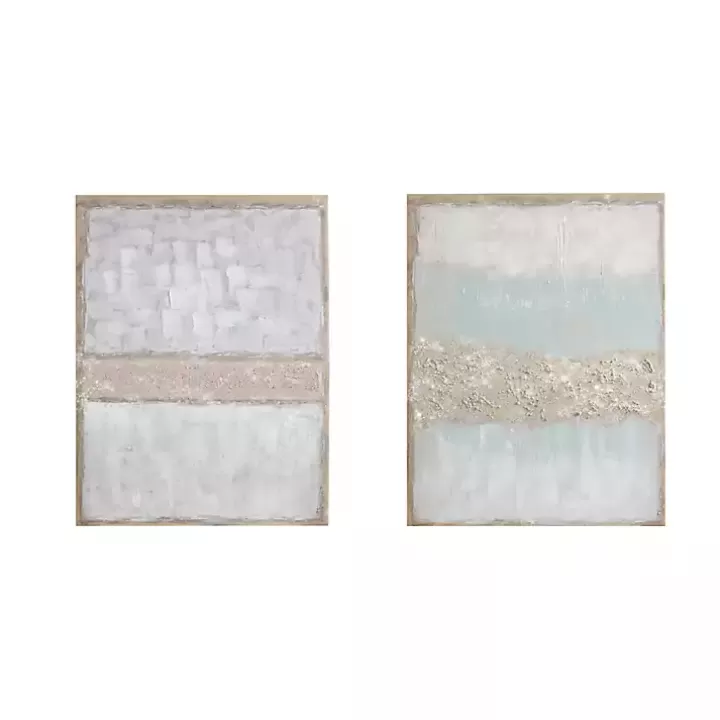 Store Flatland Glitter Canvas Art Prints, Set of 2 Canvas Art