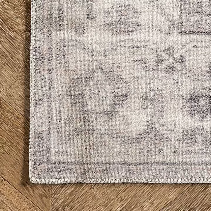 Outlet Flo Vintage Medallion Washable Area Rug, 6x9 Area Rugs