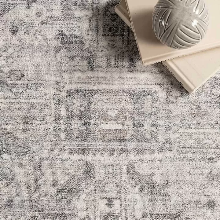 Outlet Flo Vintage Medallion Washable Area Rug, 6x9 Area Rugs