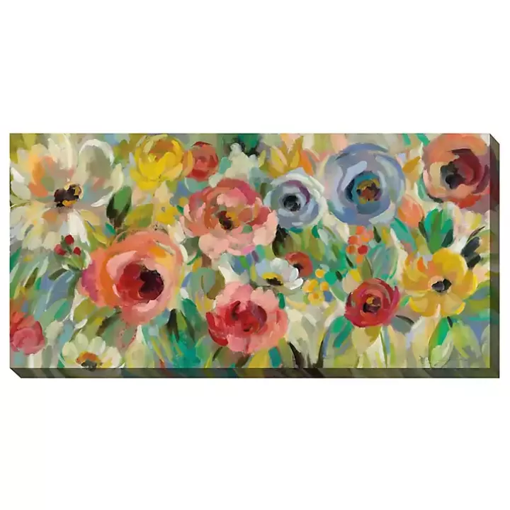 Best Sale Floral Charades Outdoor Canvas Art Print Outdoor Wall Decor