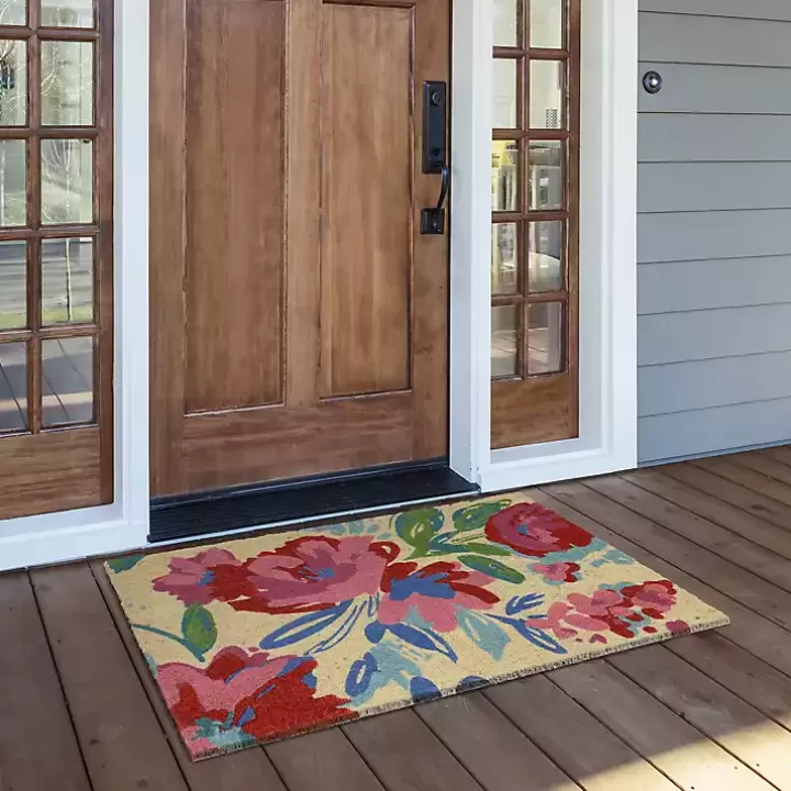 Hot Floral Doormat Doormats