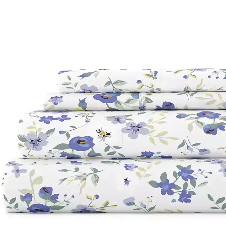 Sale Floral Farmhouse 4-pc. California King Sheet Set Bed Sheets