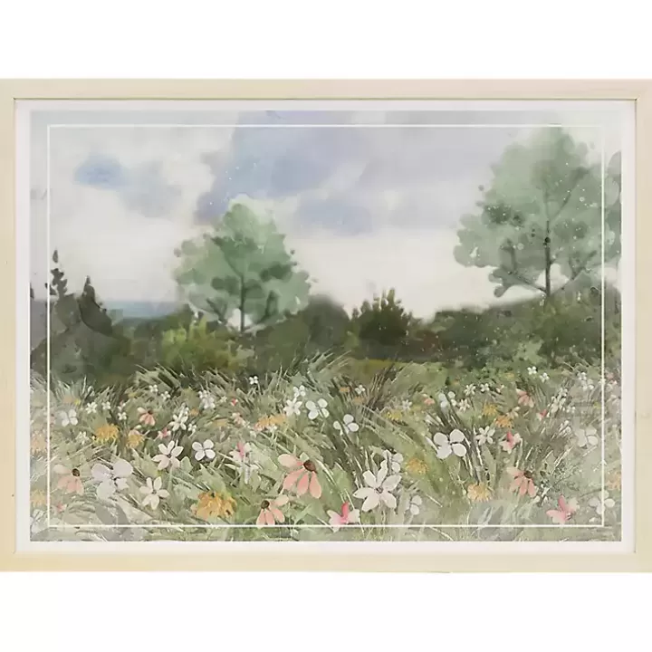 Clearance Floral Field Framed Art Print Framed Art